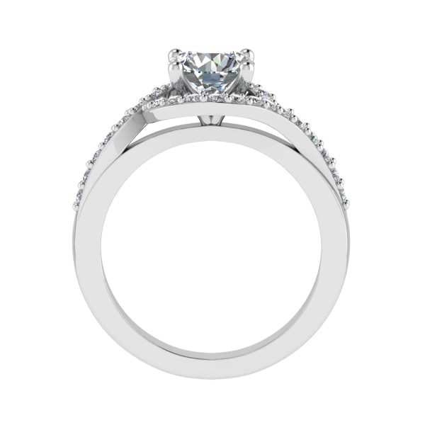 Riley Lab Grown Round Diamond Halo Ring