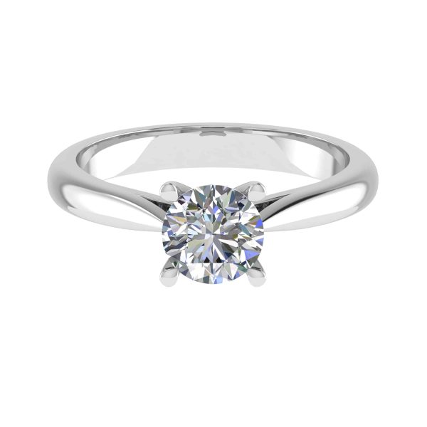Rosa Lab Grown Round Diamond Solitaire Ring