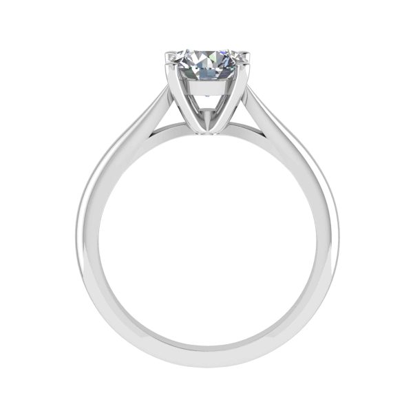 Rosa Natural Round Diamond Solitaire Ring