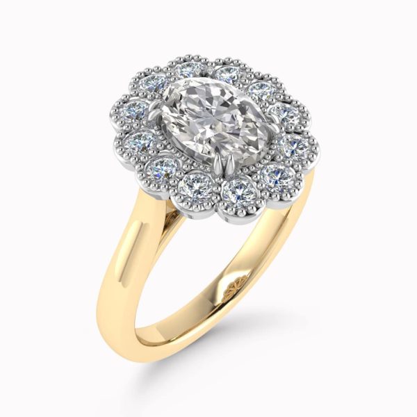 Rosie Natural Oval Diamond Halo Ring