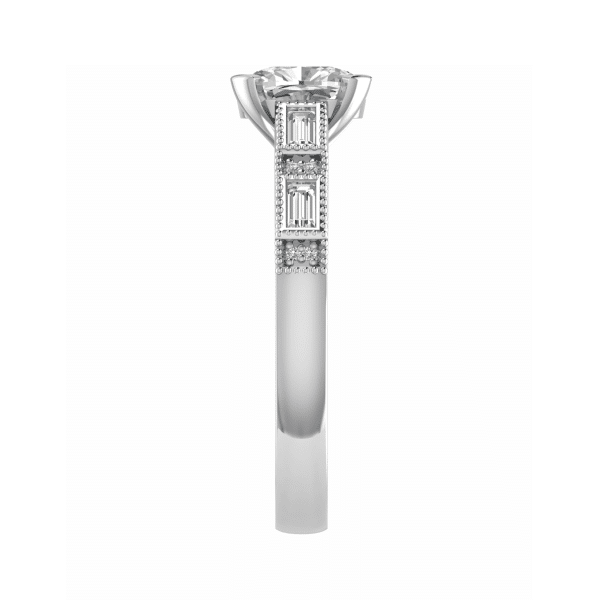Donna Lab Grown Oval Diamond Vintage Ring