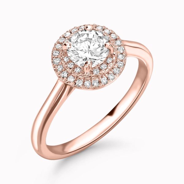 Scarlett Lab Grown Round Diamond Halo Ring