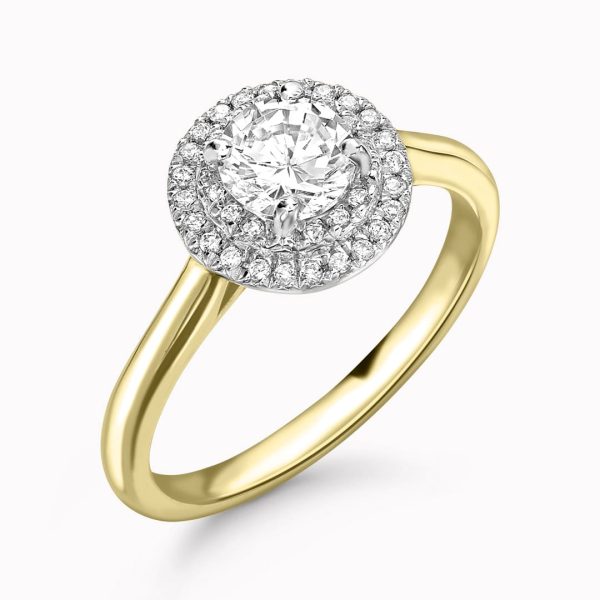 Scarlett Lab Grown Round Diamond Halo Ring