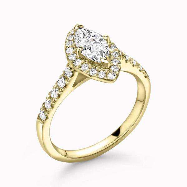 Kensington Lab Grown Marquise Halo Ring