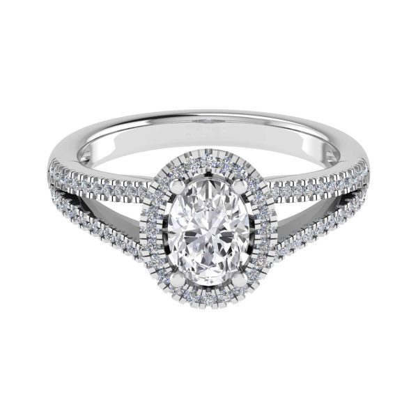 Savannah Natural Oval Diamond Halo Ring