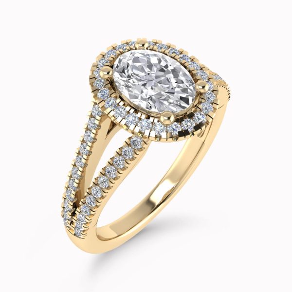 Savannah Natural Oval Diamond Halo Ring