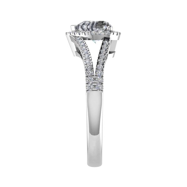 Savannah Lab Grown Heart Halo Ring