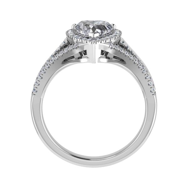 Savannah Lab Grown Heart Halo Ring