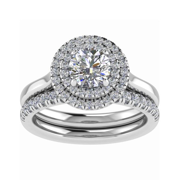Scarlett Natural Round Diamond Halo Ring
