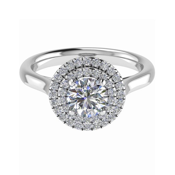Scarlett Lab Grown Round Diamond Halo Ring
