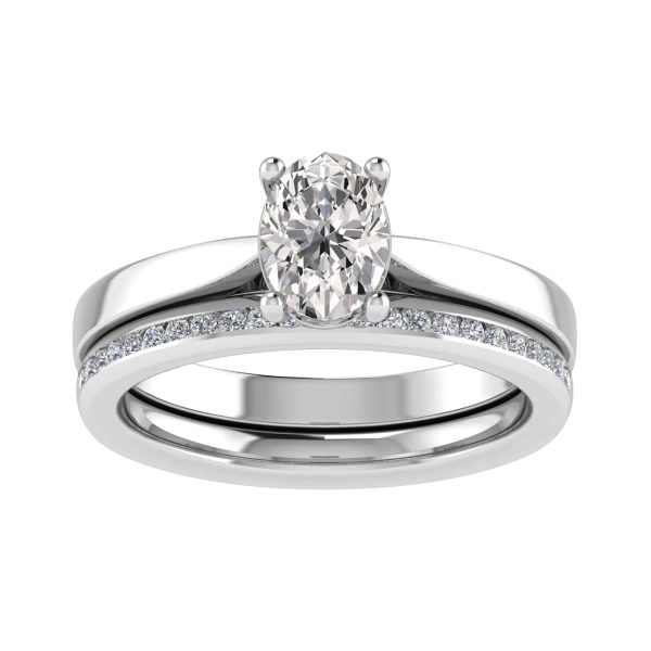 Serena Lab Grown Oval Diamond Solitaire Ring