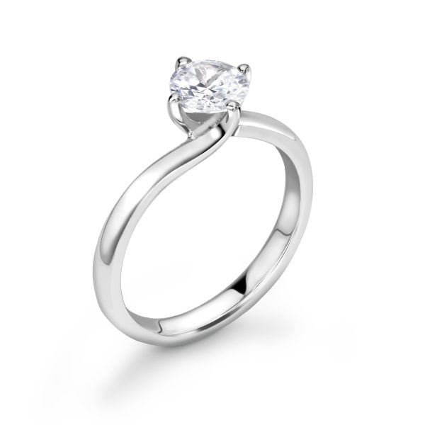 Sophia Lab Grown Round Diamond Solitaire Ring