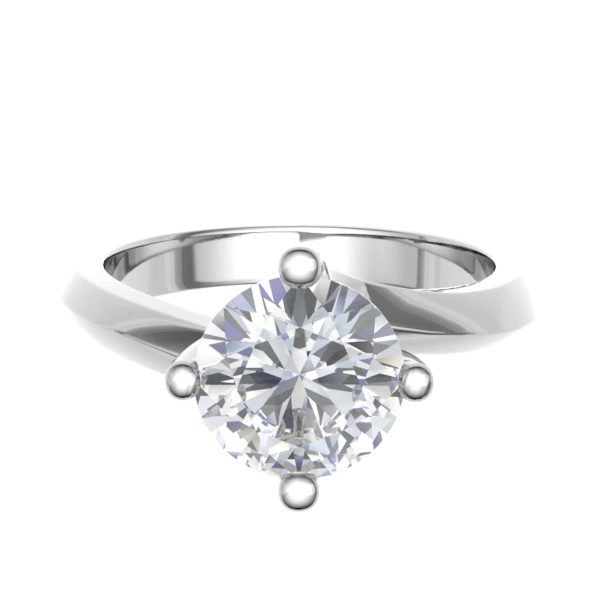 Sophia Natural Round Diamond Solitaire Ring
