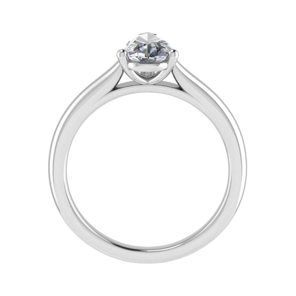 Teagan Natural Pear Diamond Solitaire Ring