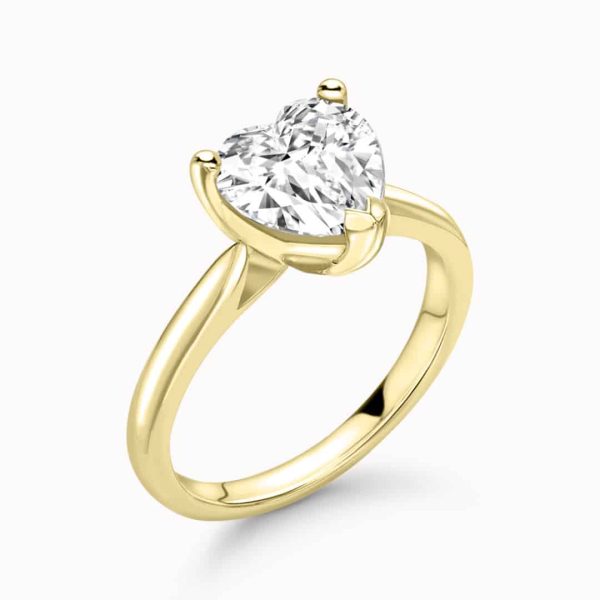 Adore Lab Grown Heart Diamond Solitaire Ring