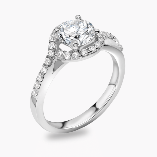 Riley Lab Grown Round Diamond Halo Ring