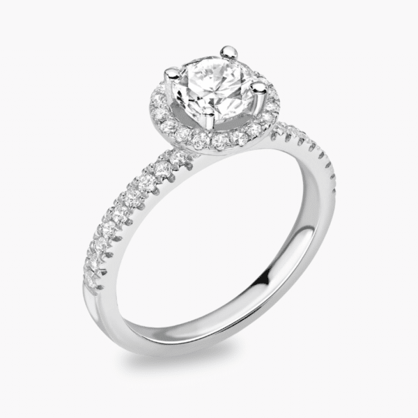 Amelia Lab Grown Round Diamond Halo Ring