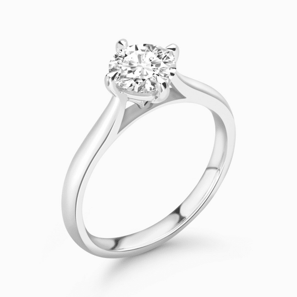 Gabriella Lab Grown Round Diamond Solitaire Ring