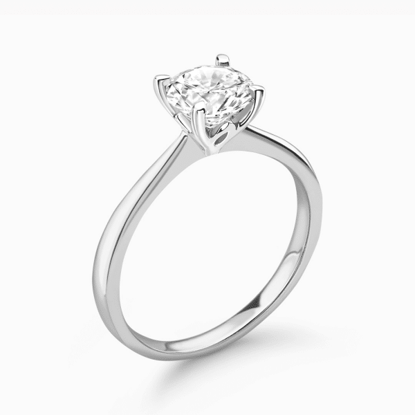 Mia Lab Grown Round Diamond Solitaire Ring