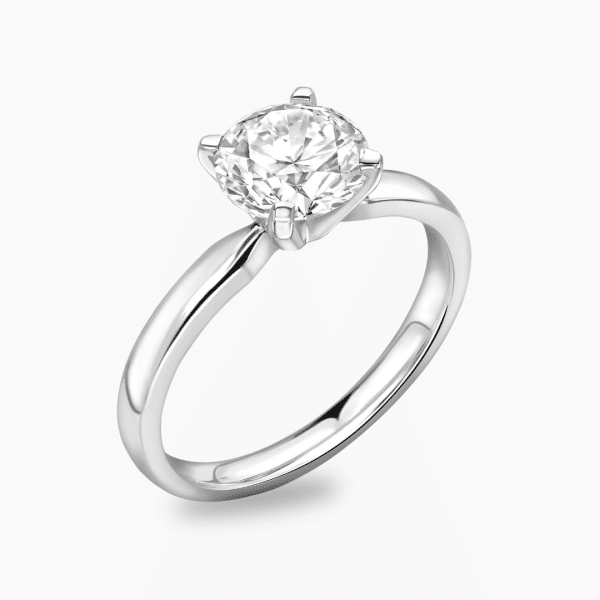Isabella Lab Grown Round Diamond Solitaire Ring