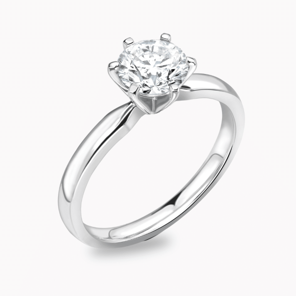 Giorgia Lab Grown Round Diamond Solitaire Ring