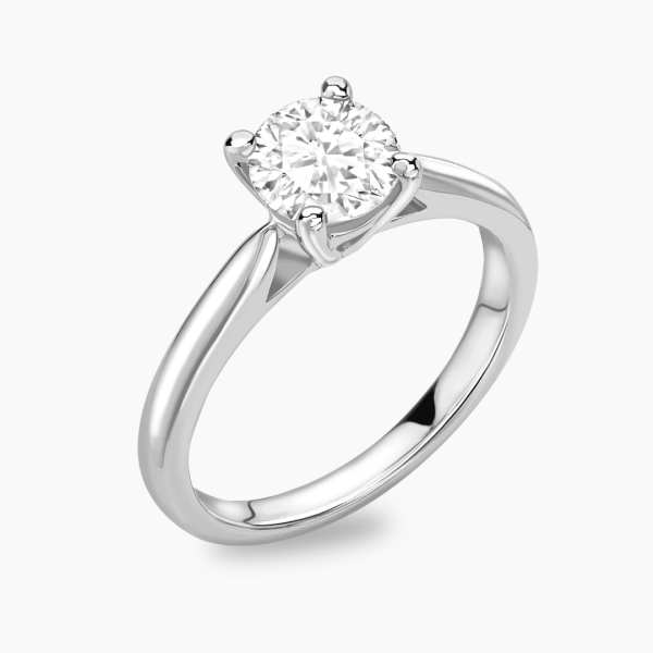 Rosa Lab Grown Round Diamond Solitaire Ring