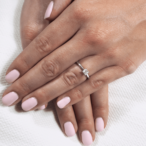 Faith Lab Grown Princess Diamond Solitaire Ring