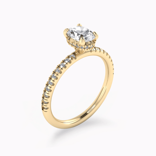 Olivia Lab Grown Oval Diamond Halo Ring
