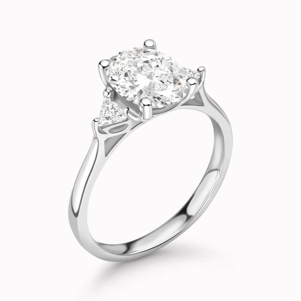 Valencia Natural Oval Diamond Trilogy Ring