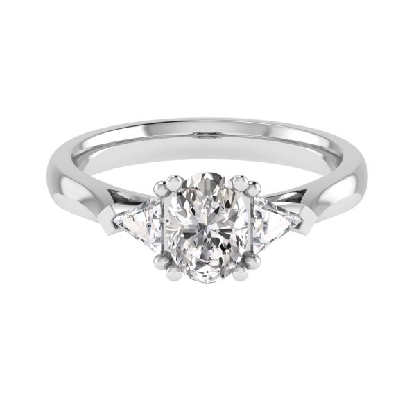 Valencia Natural Oval Diamond Trilogy Ring