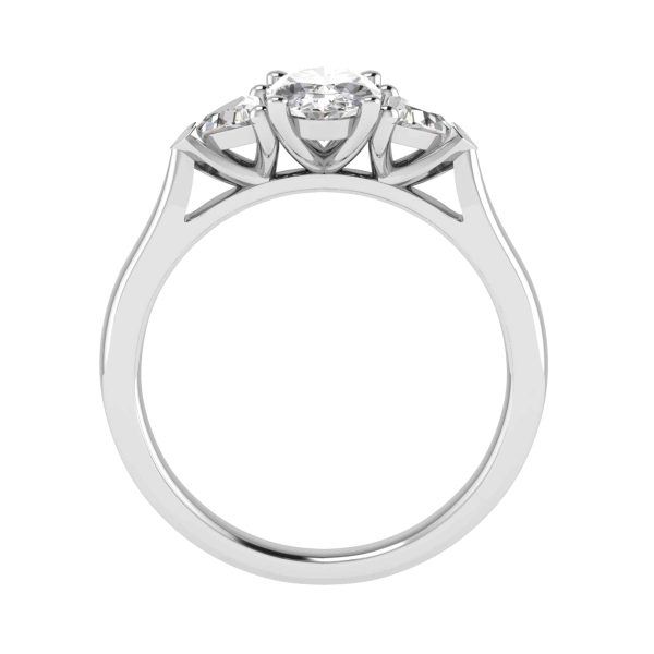Valencia Natural Oval Diamond Trilogy Ring