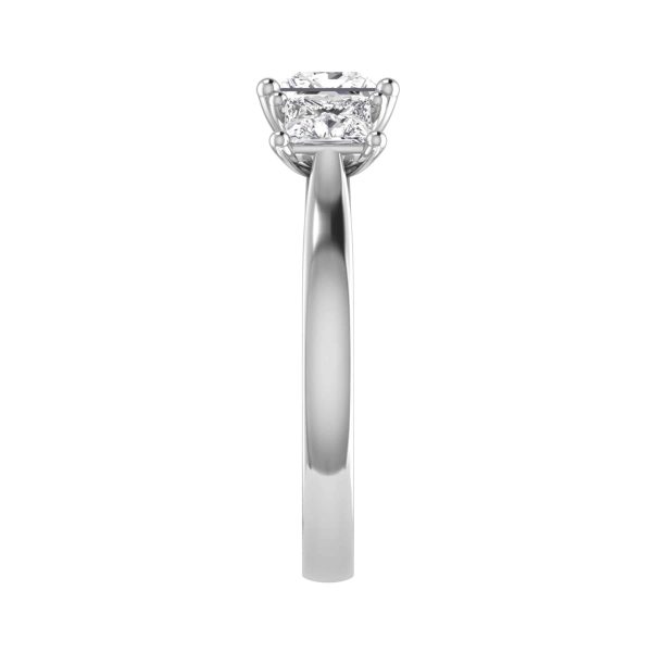 Venus Lab Grown Princess Diamond Trilogy Ring
