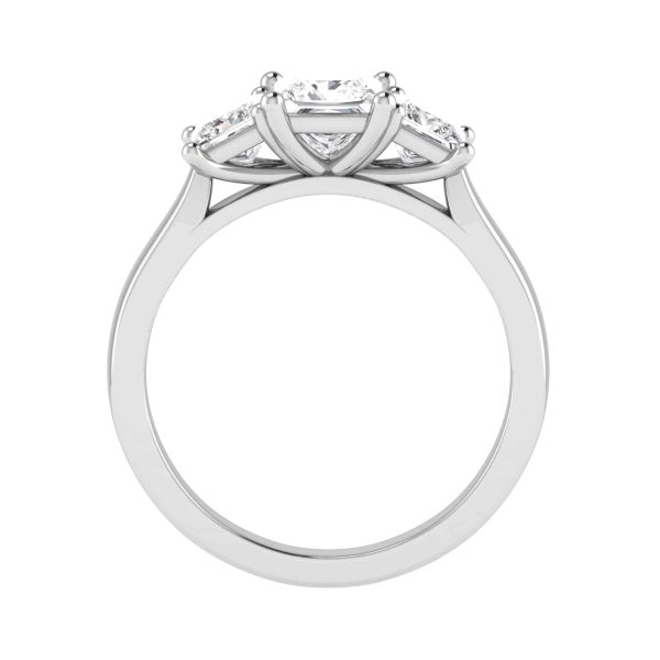 Venus Lab Grown Princess Diamond Trilogy Ring