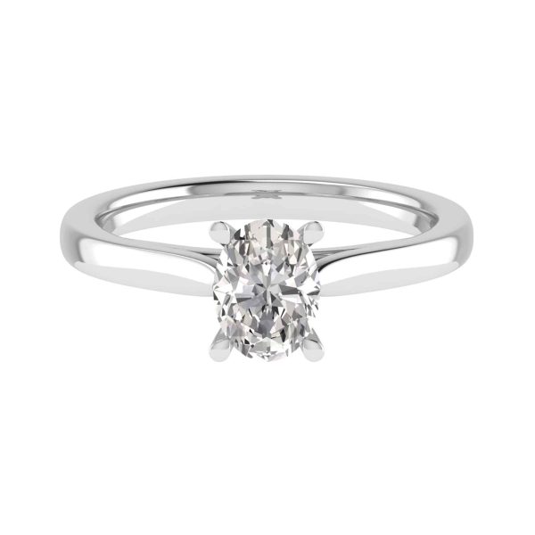 Vienna Lab Grown Oval Diamond Solitaire Ring