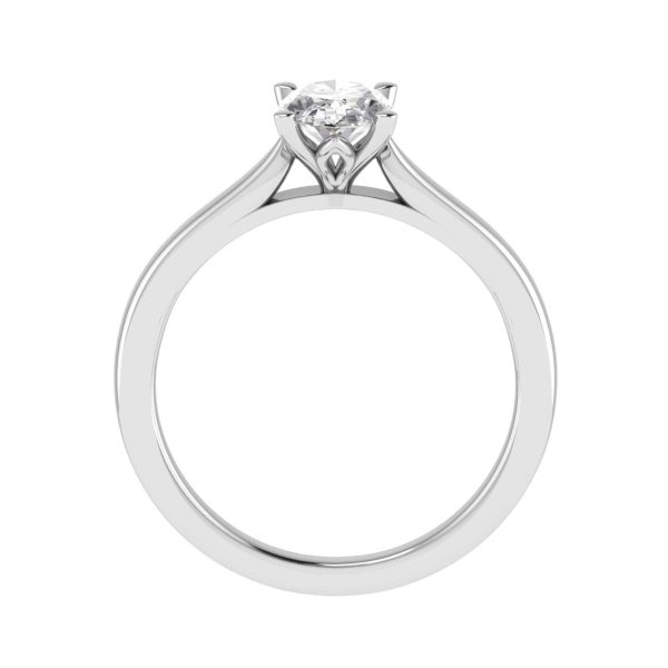 Vienna Natural Oval Diamond Solitaire Ring