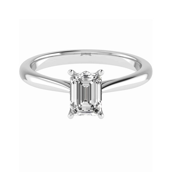 Vienna Lab Grown Emerald Diamond Solitaire Ring