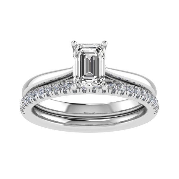 Vienna Lab Grown Emerald Diamond Solitaire Ring