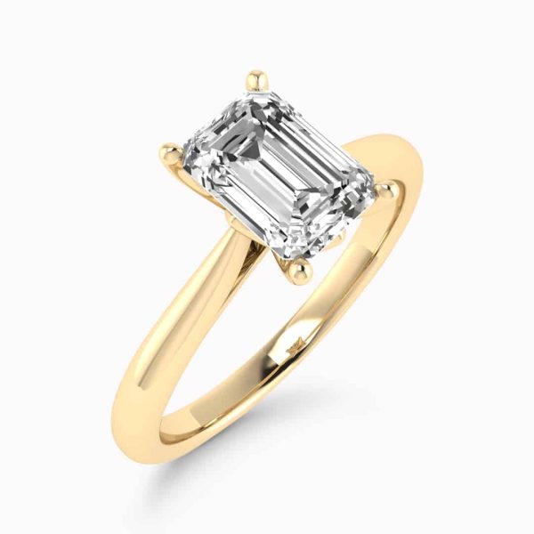 Vienna Lab Grown Emerald Diamond Solitaire Ring