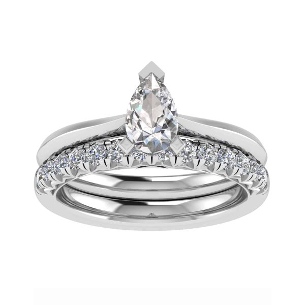 Viola Lab Grown Pear Diamond Solitaire Ring