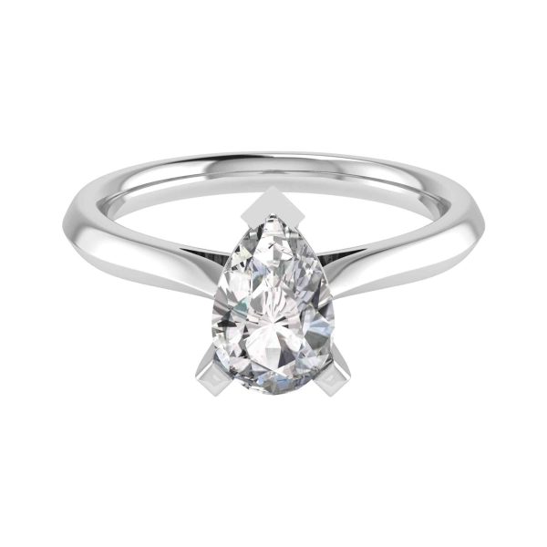 Viola Natural Pear Diamond Solitaire Ring