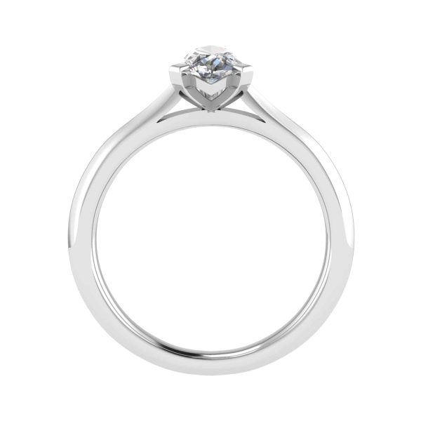Viola Natural Pear Diamond Solitaire Ring