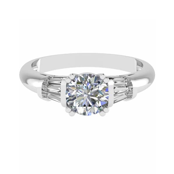 Winnie Natural Round Diamond Vintage Ring