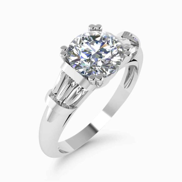 Winnie Natural Round Diamond Vintage Ring
