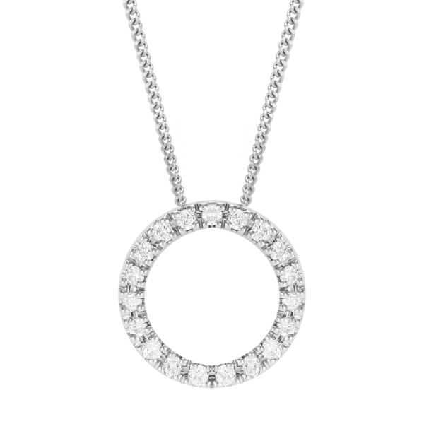 Diamond Circle Pendant 0.25cts