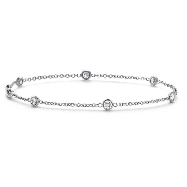White Gold Diamond Bracelet 0.20cts