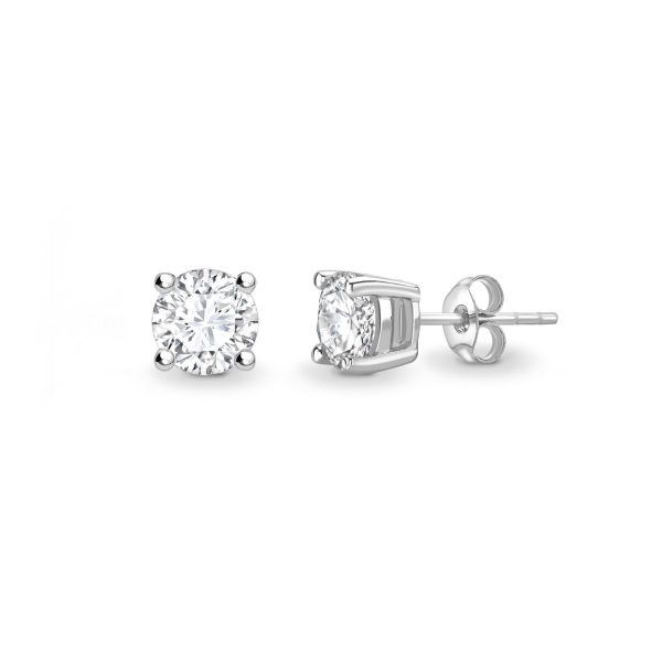 Brilliant Cut Diamond Classic 4 Claw Stud Earring