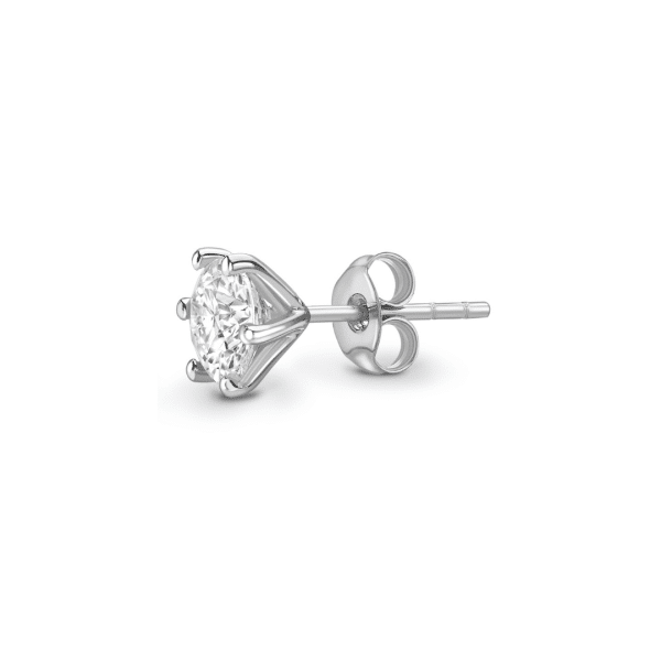 Brilliant Cut Diamond 6 Claw Stud Earrings