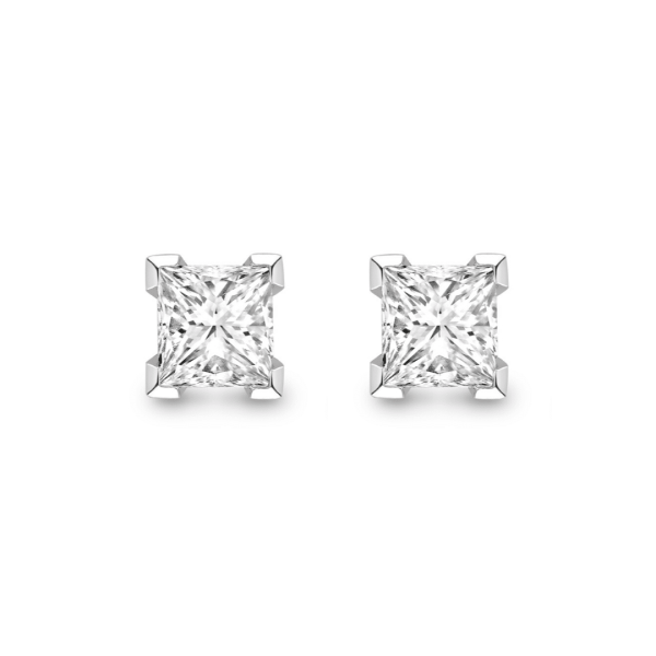 Princess Cut Diamond Stud Earrings