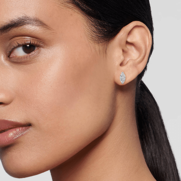 1.00ct Marquise Cut Diamond Stud Earrings
