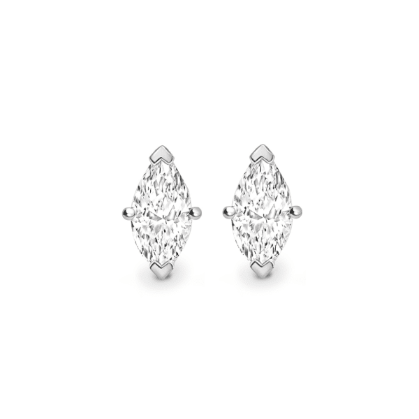 1.00ct Marquise Cut Diamond Stud Earrings